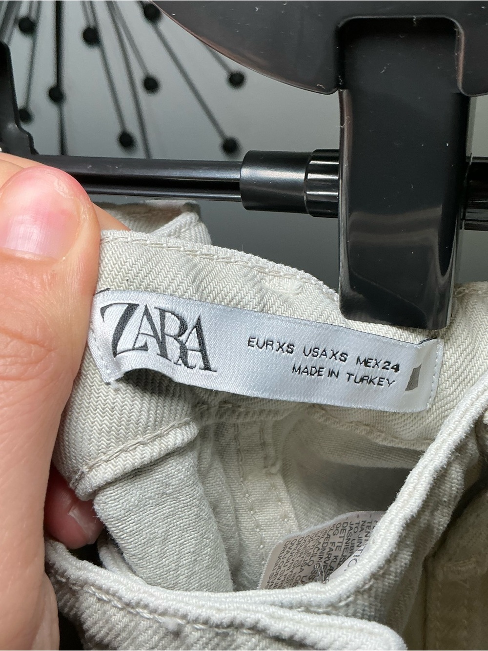 Zara Cream Green Utility Skort Size XS - Picture 4 of 4
